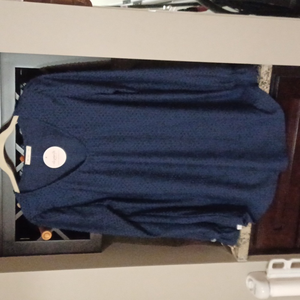 Pretty navy dress top